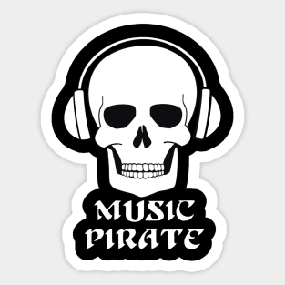 Music pirate Sticker